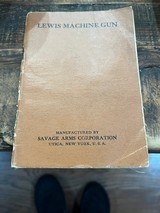 Lewis Machine Gun Original Handbook - 1 of 2