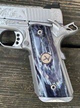 Kings River Custom 1911 .45ACP Level III Stainless-Engraved-Mammoth Ivory - 8 of 15