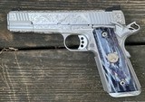 Kings River Custom 1911 .45ACP Level III Stainless-Engraved-Mammoth Ivory - 7 of 15