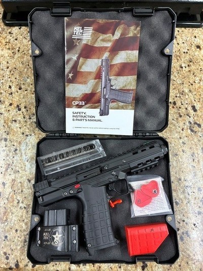 Kel-Tec CP33 22 Long Rifle 5.5in Black Pistol - 33+1 Rounds - Image 1 of 5