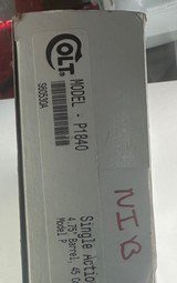 Colt Model P1840 45 Colt Single Action Army Unfired New In Box - 13 of 14