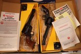 MATCHED PAIR - Ruger Buckeye Sports Convertible Blackhawks -- 10mm - 38/40 - 32 H&R Mag - 32/20