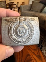 Two SS Belt Buckles; One is Officer's and one is EM's. - 2 of 5