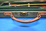 Vintage Brady style canvas and leather SxS shotgun case. - 8 of 11