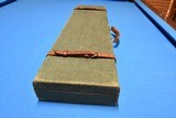 Vintage Brady style canvas and leather SxS shotgun case. - 5 of 11