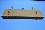 Vintage Brady style canvas and leather SxS shotgun case. - 10 of 11