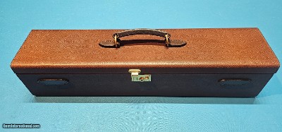 Absolutely Stunning, Westley Richards, Leather, 20 bore, Double Gun Motor Case, Suede interior and Canvas Cover. Fantastic Condition
