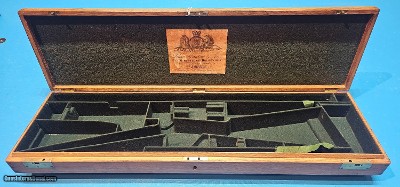 Beautiful Oak Single Barrel Percussion Rifle Case