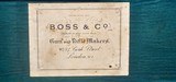 A Rare, 20 gauge, Brown, Vintage, Brady Case with Key and Boss Label - 8 of 9