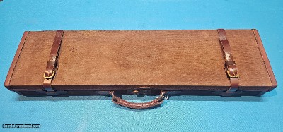 A Rare, 20 gauge, Brown, Vintage, Brady Case with Key and Boss Label