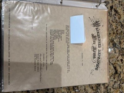 winchester 1886 deluxe matted bbl cody letter 45/90 - Image 1 of 9
