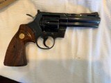 1962 Colt Python 4" Blue as new no box - 1 of 2