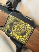 Ruger No.1 Commemorative
2004 Rocky Mountain Elk Foundation Gold Engravings New Condition. Looks Unfired - 2 of 9