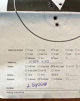 SIG SAUER P226 SPORT 9MM PARA CALIBER PISTOL. X-FIVE LEVEL 1 TARGET MODEL WITH WOOD GRIPS AND ADJUSTABLE TRIGGER. EXCELLENT COND - 5 of 5