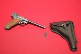 German P08 Navy Luger 9mm Pistol - DWM Made W/LZA Holster - NICE, Matching, WWI, Bright & Shiny Bore - C&R OK - 1917