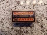 WINCHESTER STAYNLESS 22LONG RIFLE CARTRIDGES. - 1 of 6