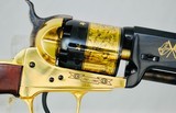 THE CIVIL WAR SESQUICENTENNIAL TRIBUTE REVOLVER - COLT 1851 NAVY BY UBERTI - 24 KARAT GOLD - 3 of 5