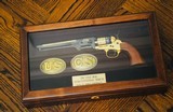 THE CIVIL WAR SESQUICENTENNIAL TRIBUTE REVOLVER - COLT 1851 NAVY BY UBERTI - 24 KARAT GOLD - 5 of 5