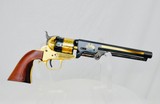 THE CIVIL WAR SESQUICENTENNIAL TRIBUTE REVOLVER - COLT 1851 NAVY BY UBERTI - 24 KARAT GOLD - 2 of 5