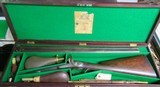 1850's Percussion Cased British Westley Richards Double Barrel Shotgun 16 Bore