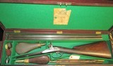1850's Percussion Cased British Westley Richards Double Barrel Shotgun 16 Bore - 2 of 15