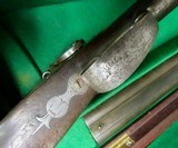 1850's Percussion Cased British Westley Richards Double Barrel Shotgun 16 Bore - 11 of 15