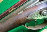 1850's Percussion Cased British Westley Richards Double Barrel Shotgun 16 Bore - 13 of 15