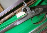 1850's Percussion Cased British Westley Richards Double Barrel Shotgun 16 Bore - 6 of 15