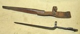 Original WWII Johnson Automatics Model 1941 Semi-Auto Rifle Bayonet & Scabbard - 11 of 12
