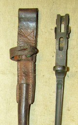 Original WWII Johnson Automatics Model 1941 Semi-Auto Rifle Bayonet & Scabbard - 1 of 12