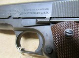 USGI Colt Model 1911 .45 ACP Semi-Auto Pistol WWI 1918 WWII Refurb Scarce D54 Marked - 7 of 17