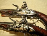 Pair Of High Quality French Double Barrel Flintlock .45 Caliber Travelers Pistols - 9 of 15