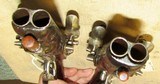Pair Of High Quality French Double Barrel Flintlock .45 Caliber Travelers Pistols - 5 of 15
