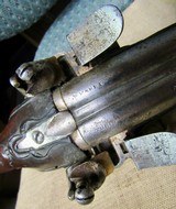 Pair Of High Quality French Double Barrel Flintlock .45 Caliber Travelers Pistols - 15 of 15