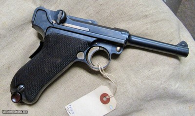 Very Rare Crown D DWM 1902 G.P.K. Trials Danzig Test Dutch 7.63 Luger Pistol