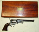 Beautiful Engraved Cased Presentation Colt Model 1851 Navy Revolver .36 cal 1855 Gov of Indiana & von Oppen 1859