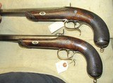True Pair of DuBout A Metz Percussion High Grade .70 Cal Large Bore Pistols Circa 1850 - 9 of 19