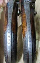 True Pair of DuBout A Metz Percussion High Grade .70 Cal Large Bore Pistols Circa 1850 - 8 of 19