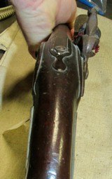 Large Continental Revolutionary War Period Flint Lock Pistol Possibly French or Dutch - 16 of 19