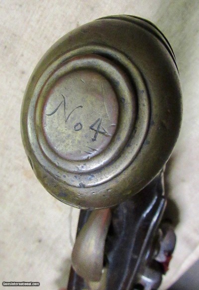 Large Continental Revolutionary War Period Flint Lock Pistol Possibly French or Dutch - Image 17 of 19