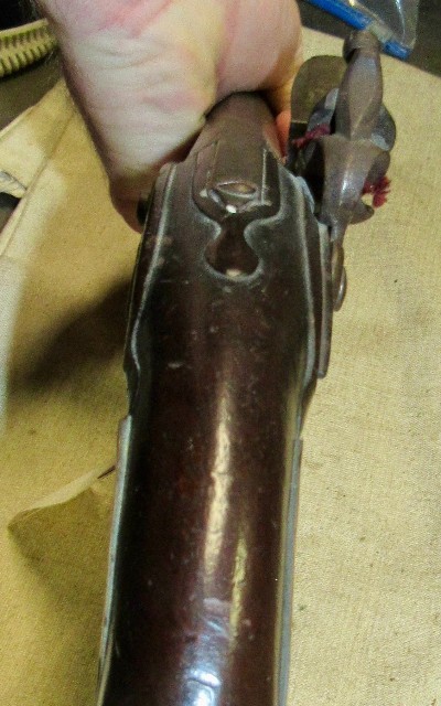 Large Continental Revolutionary War Period Flint Lock Pistol Possibly French or Dutch - Image 16 of 19