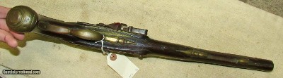 Large Continental Revolutionary War Period Flint Lock Pistol Possibly French or Dutch - Image 12 of 19