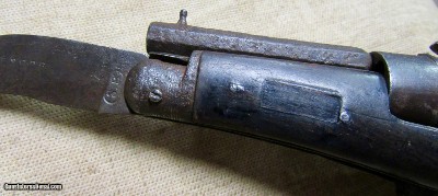 Belgian 5mm Pin Fire Revolver Folding Knife Pistol 1800's - Image 6 of 13