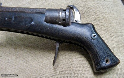 Belgian 5mm Pin Fire Revolver Folding Knife Pistol 1800's - Image 7 of 13