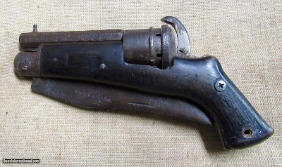 Belgian 5mm Pin Fire Revolver Folding Knife Pistol 1800's - Image 13 of 13