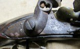 Scarce Italian Flint Lock Military Pistol Early 1800's .70 Caliber Brass Mounted - 4 of 16