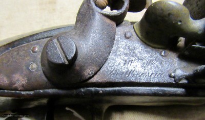 Scarce Italian Flint Lock Military Pistol Early 1800's .70 Caliber Brass Mounted - Image 2 of 16