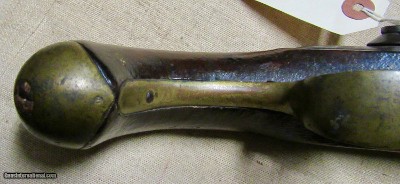 Scarce Italian Flint Lock Military Pistol Early 1800's .70 Caliber Brass Mounted - Image 12 of 16