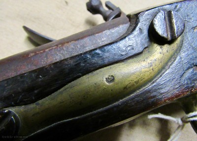 Scarce Italian Flint Lock Military Pistol Early 1800's .70 Caliber Brass Mounted - Image 16 of 16