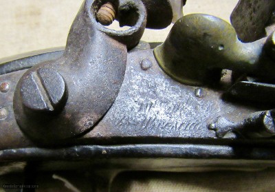 Scarce Italian Flint Lock Military Pistol Early 1800's .70 Caliber Brass Mounted - Image 3 of 16